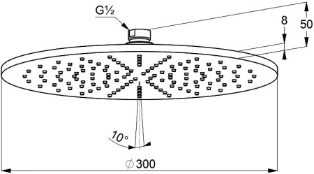 Верхний душ Kludi A-QA 6433005-00 Хром 