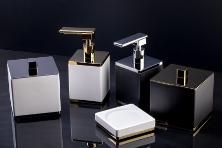 Стакан для ватных дисков Boheme 10964-W-CR Белый Хром 