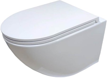 Унитаз Creto Cer C2 1001-002Cer-C1W подвесной с сиденьем Микролифт 