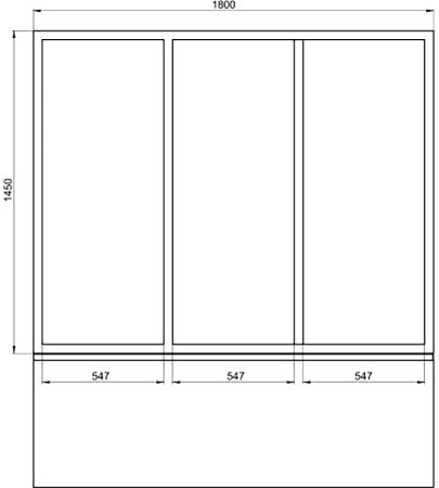 Шторка на ванну Creto Avalon 8.0 180 SH00071 профиль Белый стекло прозрачное 