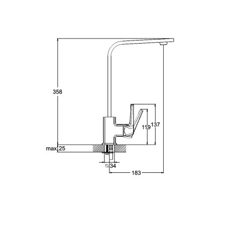 Смеситель G-lauf LEF4-B232 для кухни 