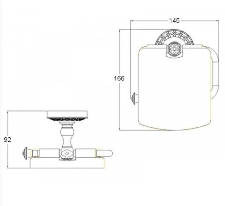 Держатель для туалетной бумаги Bronze de Luxe Windsor K25003 Бронза 