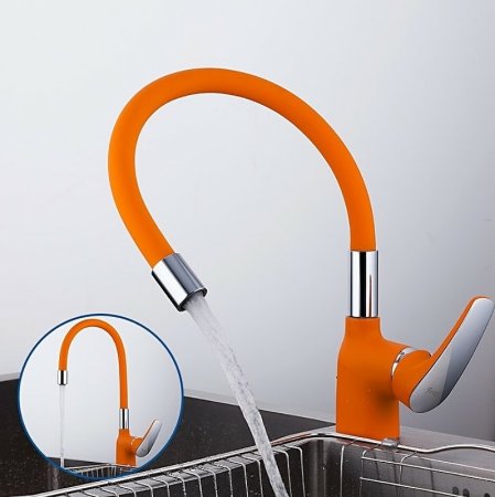 Смеситель для кухни Frap F4453-02 Оранжевый 