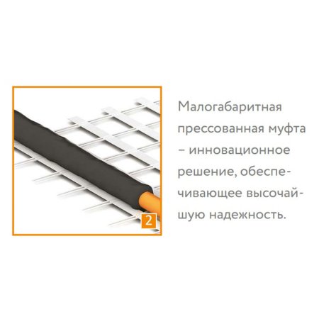 Нагревательный мат для теплого пола "Теплолюкс" TROPIX МНН 560 Вт - 3,5 кв.м. 