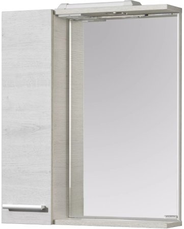 Зеркало со шкафом Aquaton Ронда 60 1A205102RSC2L с подсветкой Дуб сомерсет 