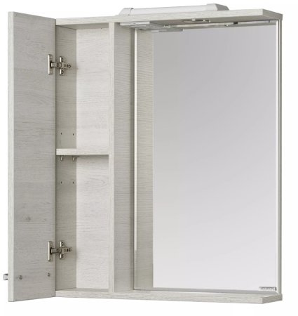 Зеркало со шкафом Aquaton Ронда 60 1A205102RSC2L с подсветкой Дуб сомерсет 