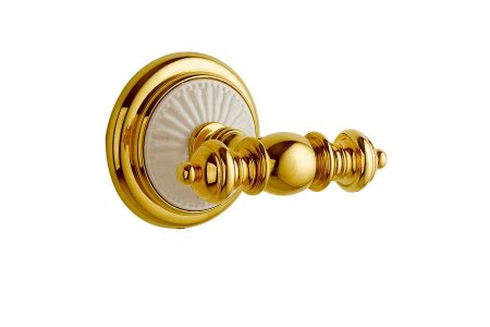 Крючок двойной Boheme Palazzo Bianco 10106 Золото 