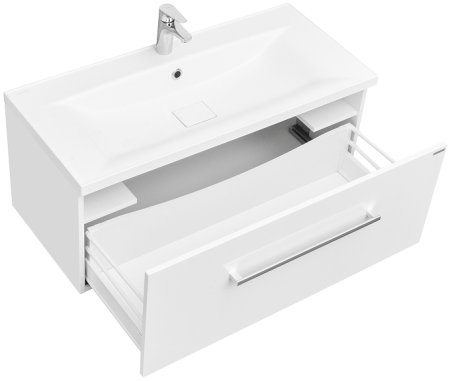 Тумба под раковину Aquaton Мадрид 100 М 1A126901MA010 подвесная Белая 