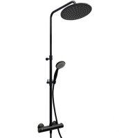 Душевая система Fiore Kevon 44NN0932 с термостатом Черная