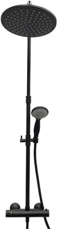 Душевая система Fiore Kevon 44NN0932 с термостатом Черная 