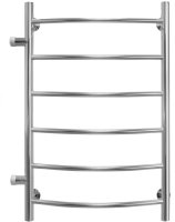 Полотенцесушитель водяной с боковым подключением Energy Step 800х500х500, форма лесенка, нержавеющая сталь, подключение 1", 800мм х 600мм, все для подключения в комплекте