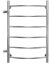 Полотенцесушитель водяной с боковым подключением Energy Step 800х500х500, форма лесенка, нержавеющая сталь, подключение 1", 800мм х 600мм, все для подключения в комплекте 