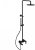 Душевой комплект Paffoni Light KITZCOL632NO110 из душевой системы с гигиеническим душем Черная матовая 