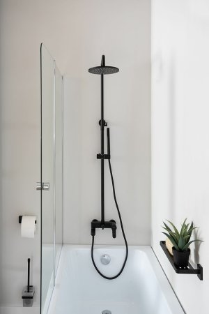 Душевой комплект Paffoni Light KITZCOL632NO110 из душевой системы с гигиеническим душем Черная матовая 