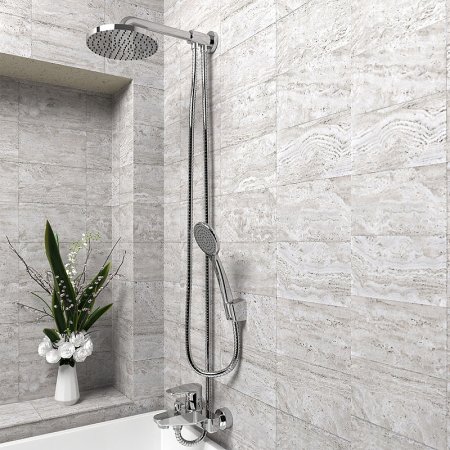 Смеситель для ванны Paini Parallel 47CR111LMKM Хром 