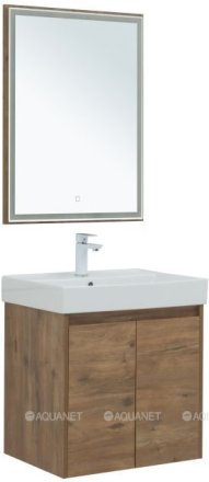 Мебель для ванной Aquanet Nova Lite 60 дуб рустикальный (2 дверцы) 