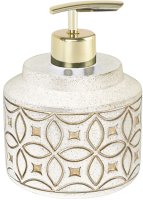 Дозатор жидкого мыла FIXSEN RICH FX-251-1, бежевый/золотой