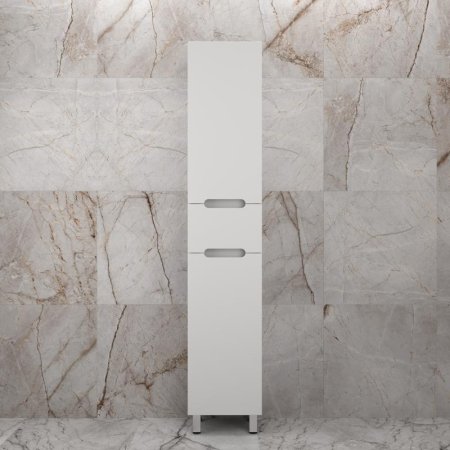 Колонна напольная Style Line "Матис" 36 см 1 ящик, Белый матовый, PLUS, ЭМАЛЬ 