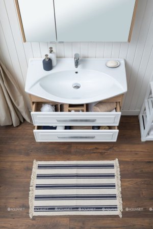 Зеркало-шкаф Aquanet Остин 85 дуб сонома 