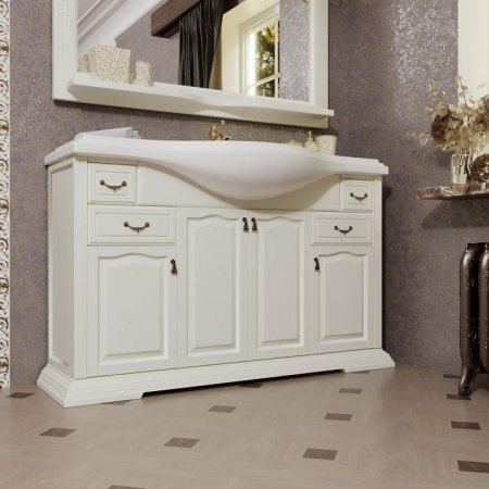 Тумба под раковину Opadiris Риспекто 120 Z0000009687 Слоновая кость ручки Бронза 