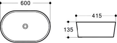 Раковина-чаша Vincea 60 VBS-302 Белая 