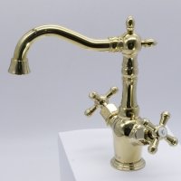 Смеситель 2-руч. для раковины V370111-E (ЗОЛОТО) ViEiR