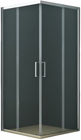 Душевой уголок Azario Seattle AZ-131 S A 100*100*195 профиль Хром стекло прозрачное 