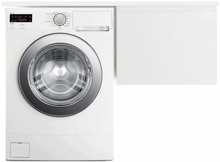 Тумба с раковиной Эстет Dallas Luxe 120 подвесная, 1 ящик, под стиральную машину, R 