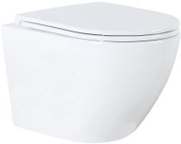 Унитаз Azario Navio AZ-0074 подвесной Белый с сиденьем Микролифт Унитаз Azario Navio AZ-0074 подвесной Белый с сиденьем Микролифт