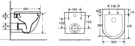 Унитаз Azario Navio AZ-0074 подвесной Белый с сиденьем Микролифт 