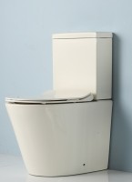 Унитаз-компакт CeramaLux 1941 слоновая кость глянцевый