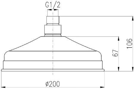 Верхний душ Rav Slezak SK0020SM Бронза 