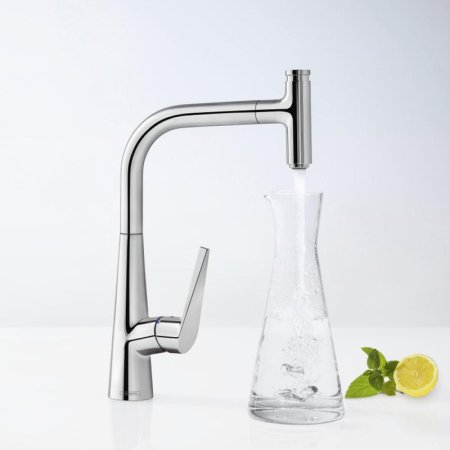 Смеситель Hansgrohe Talis Select M51 73853000 для кухонной мойки, хром 