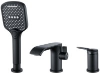 Смеситель на борт ванны Shevanik S4112H, черный