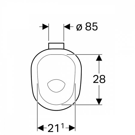 Унитаз приставной Geberit Bambini 211650000 детский 