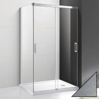 Душевой уголок Cezares Tandem Soft AH-2-120/100-P-Cr-L стекло punto