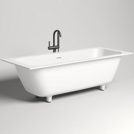 Ванна из искусственного камня Salini Orlanda Axis Kit 190х80 103321M Белая матовая 