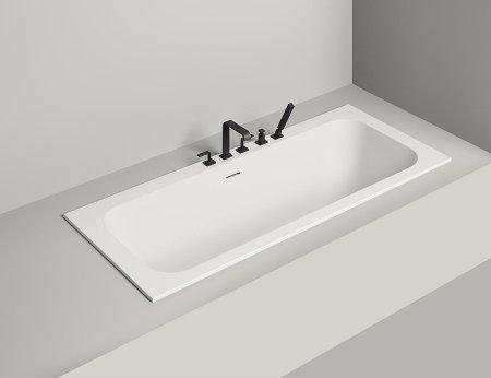 Ванна из искусственного камня Salini Orlanda Axis Kit 190х80 103321M Белая матовая 