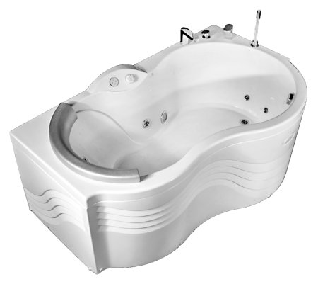 Акриловая ванна Радомир Паллада Комфорт Luxe правая 