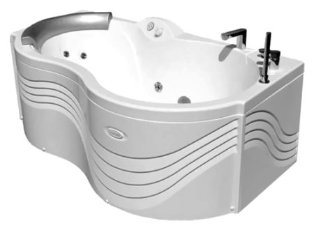 Акриловая ванна Радомир Паллада Комфорт Luxe правая 