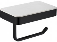 Держатель туалетной бумаги Abber Westen AA1730B с полкой Черный матовый