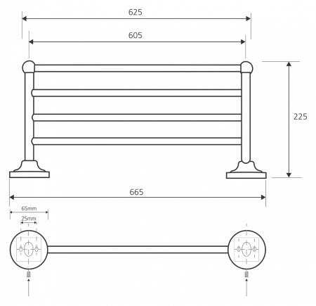 Полка Bemeta Retro 144102187 