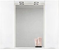Зеркало со шкафом BelBagno MARINO-SPC-1000/750-2A-BL-P 100 с подсветкой Bianco Lucido
