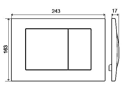 Кнопка смыва Migliore River Dual 20460 