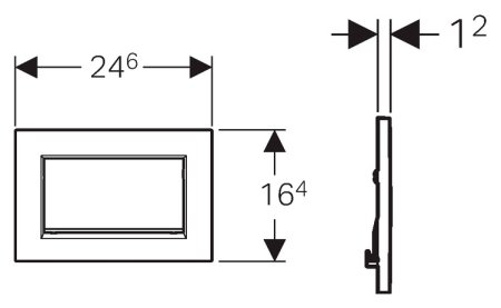 Кнопка смыва Geberit Sigma 30 115.893.KJ.1 белая / хром 