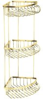Полка корзина Boheme Imperiale 10428 угловая Золото