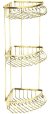 Полка корзина Boheme Imperiale 10428 угловая Золото 