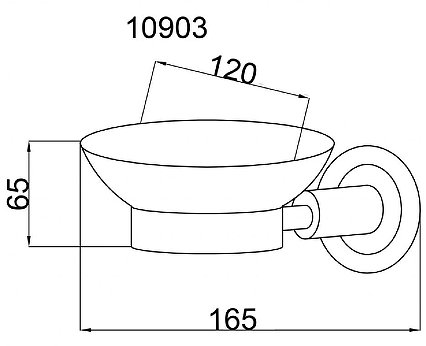 Мыльница Boheme Murano Cristal 10903-CRST-СH Хром 
