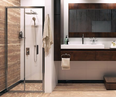 Душевая дверь в нишу WasserKRAFT Weser 78F04 90 см 