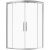 Душевой уголок AM.PM Gem W90G-401A090WT Профиль матовый хром, стекло прозрачное 